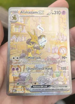 Pokemon TCG Scarlet & Violet 151 #201/165 Alakazam ex Special Illustration Rare - Image 3