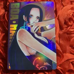 Boa Hancock ONE PIECE Goddess Foil Waifu Anime Holo Girl Card Side - Image 1