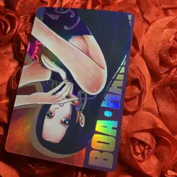 Boa Hancock ONE PIECE Goddess Foil Waifu Anime Holo Girl Card Side - Image 3