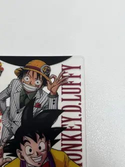 2008 DRAGON BALL ONE PIECE MORINAGA #010 MONKEY D. LUFFY/SON GOKU - Image 3
