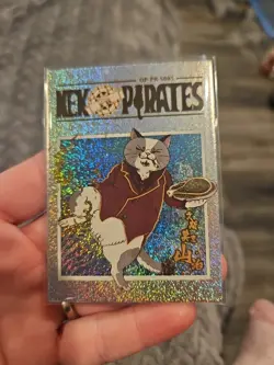 Neko Pirates One Piece Collectible Thick Trading Card Foil Holo PR S005 Glitter - Image 1