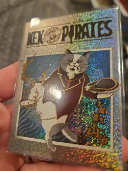 Neko Pirates One Piece Collectible Thick Trading Card Foil Holo PR S005 Glitter - Image 3
