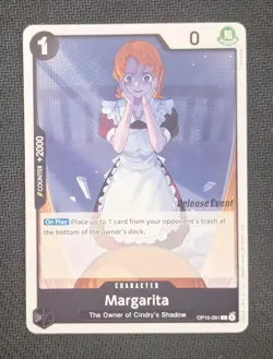 One Piece TCG - Margarita (OP15-091) Release Event Promo Stamp English NM - Image 1