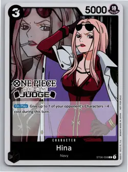 One Piece Promotion Cards #ST06-008 Hina (Judge Pack Vol. 3) - Image 1