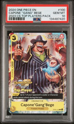 2024 ONE PIECE CHAMPIONSHIP 2023 TOP PLAYERS PACK #100 CAPONE "GANG" BEGE - Image 1