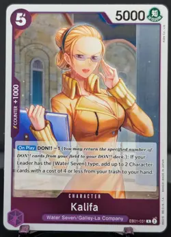 One Piece Kalifa #EB01-031 English Extra Booster Memorial Collection Foil - Image 1