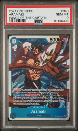 2024 One Piece Op06-Wings Of The Captain Aramaki #043 PSA 10 - Image 1