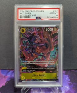 2024 One Piece #107 Nico Robin PSA 10 Alternate Alt Art OP09-107 Emperors World - Image 1