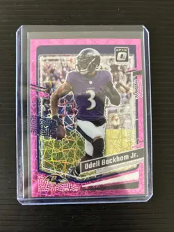 2023 Odell Beckham Jr Donruss Optic Football Pink Velocity /79 - Image 1