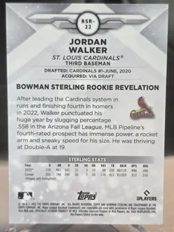 2023 Bowman Sterling Magenta Refractor RC 75/75 Jordan Walker Bookend! - Image 2