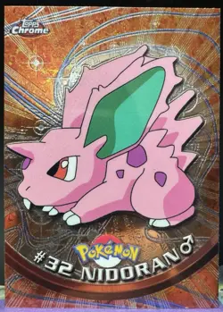 Pokemon Card - Nidoran M Topps Chrome TV Animation Edition 32 Foil - Image 1