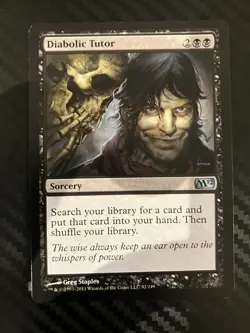 Diabolic Tutor - 2012 Core Set - Magic the Gathering MtG NMLP - Image 1
