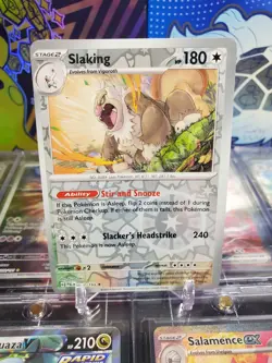 Slaking 162/193 Reverse Holo Rare Pokemon TCG S&V Paldea Evolved - Image 1
