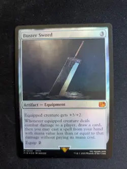 MTG BUSTER SWORD - FOIL - NM - FINAL FANTASY 0255 - Image 1