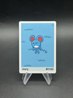 Mary - Marill #183 Pookiemoot Series 2 Custom Fan Art Pokemon - Image 1