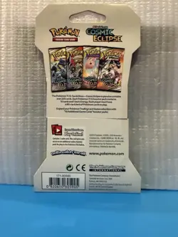 Pokemon Factory Sealed Sleeved Booster Pack Sun & Moon Cosmic Eclipse TCG - Image 2
