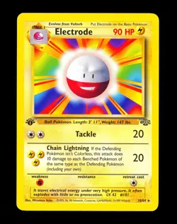 1999 Pokemon ELECTRODE Jungle Set 1ST EDITION Misprint ERROR Non Holo Card 18/64 - Image 1