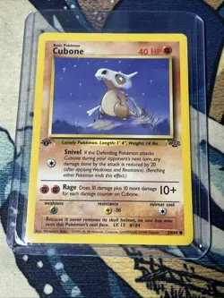 Pokemon Jungle 1st Edition Marowak 39/64 1st Edition Cubone 50/64 - Image 3
