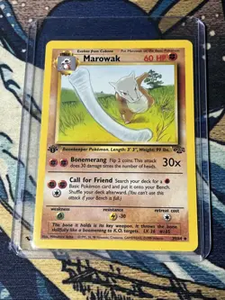 Pokemon Jungle 1st Edition Marowak 39/64 1st Edition Cubone 50/64 - Image 5