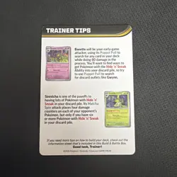 Pokemon Pitch Black - Build and Battle Trainer Tips Card: Mega Chandelure ex - Image 2