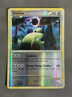 Snorlax Reverse Holo 33/95 2011 Pokemon Call Of Legends - Image 1