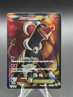 Pokemon TCG Houndoom EX Full Art Holo Ultra Rare Card 153/162 XY Breakthrough - Image 1