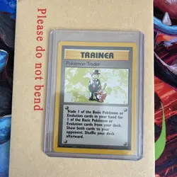 Pokemon Trader 77/102 | Base Set | Non Holo Trainer Card LP - Image 1