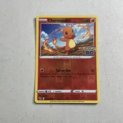Pokemon TCG Trading Card 2022 Pokemon Go -- Charmander 008/078 Reverse Holo Foil - Image 1