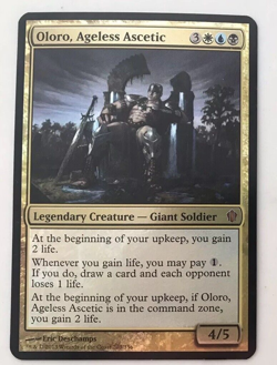 Oloro Ageless Ascetic Foil Oversized MTG Magic the Gathering Card LP C13 - Image 1