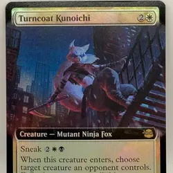 Turncoat Kunoichi 0260 Rare Foil MTG TMNT Mutant Ninja Fox Magic Card - Image 1