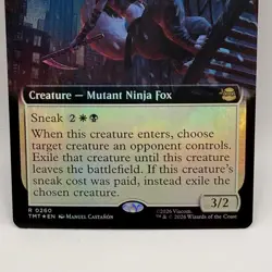 Turncoat Kunoichi 0260 Rare Foil MTG TMNT Mutant Ninja Fox Magic Card - Image 2