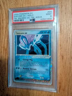 Pokemon Suicune Ex - #94 - Team Magma Vs Team Aqua - PSA 9 - Image 1
