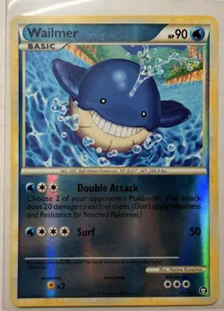 Wailmer Uncommon Reverse Holo Triumphant 52/102 Pokemon TCG Card - Image 1