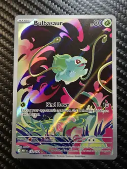 Pokemon TCG Mega Evolution Bulbasaur Illustration Rare Card 133/132 - Image 1