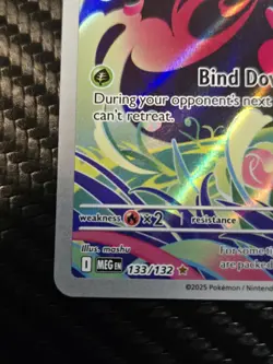 Pokemon TCG Mega Evolution Bulbasaur Illustration Rare Card 133/132 - Image 5