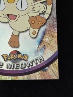 2000 Topps Chrome Series 1 Meowth #52 TV Animation Series Pokemon Card foil - Image 4