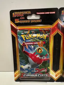 Pokemon Furious Fists Booster Blister Pack Lot Of 2 Boosters And 5 Cards NEW - Image 2