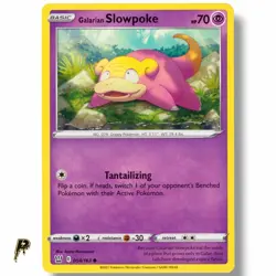 Galarian Slowpoke 054/163 - 2021 Battle Styles Common Pokemon Card NM - Image 1