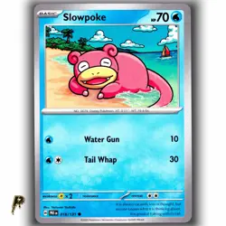 Pokemon Prismatic Evolutions Slowpoke 018/131 Non Holo Common Card NM - Image 1
