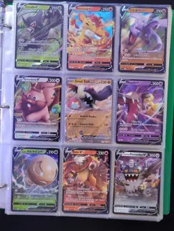 Pokemon Binder Collection V/VMAX IR Hits Ex 500+Unique Cards NM Celebrations lot - Image 5