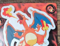 Bandai Pokemon card Sticker Jumbo Carddass 1998 Charizard - Image 3