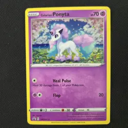 HD WHOLE SWIRL 🌀💫 Galarian Ponyta SWSH013 Cosmos Holo Promo 2020 Pokemon Card - Image 3