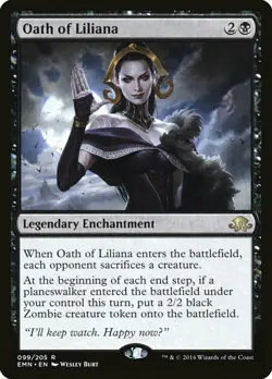 MTG Oath of Liliana – Eldritch Moon Card # 99 Magic The Gathering Black CNY - Image 1
