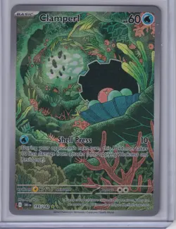 Clamperl 195/182 IR SV10 Destined Rivals Pokemon TCG English Card NM - Image 1