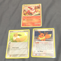 Pokemon TCG Eevee/Flareon 3-Card Lot, 44/95, 68/113, 55/115 - Image 1