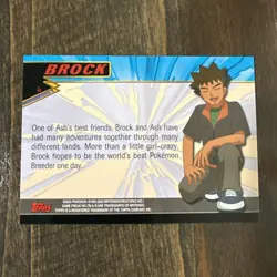 2003 Topps Pokemon Advanced Non Foil Card #4 Brock NM - Image 2