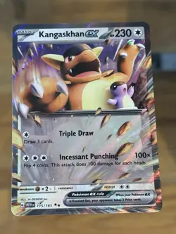 Kangaskhan ex 115/165 Double Rare 151 Pokemon Card - Image 1