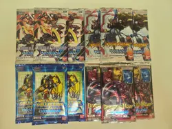 Digimon Card Game - Booster Pack Lot - BT6 BT10 EX1 EX3 - English - New - Image 1