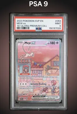PSA 9 Pokemon 151 Ultra Premium Collection EN Mew Ex #053 Black Star Promo - Image 3