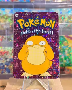 2000 Vintage Pokemon Vending Prism Sticker - Psyduck Solo Gallery #054 - Image 1
